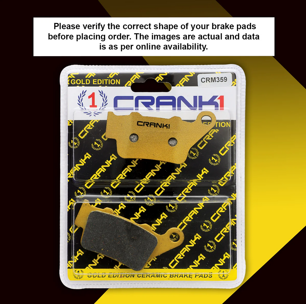 Thumbnail: CRANK1 Ceramic Brake Pads - Honda CBR 250R Non ABS