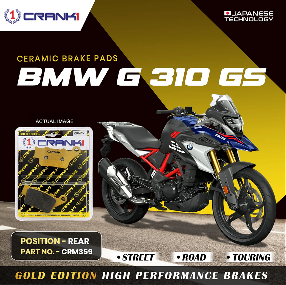 Thumbnail: CRANK1 Ceramic Brake Pads - BMW G 310 GS
