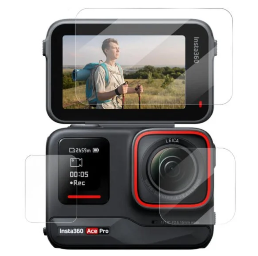 Telesin Tempered Glass for Insta360 Ace Pro 2 (Lens Film x1 + Screen Film x1)