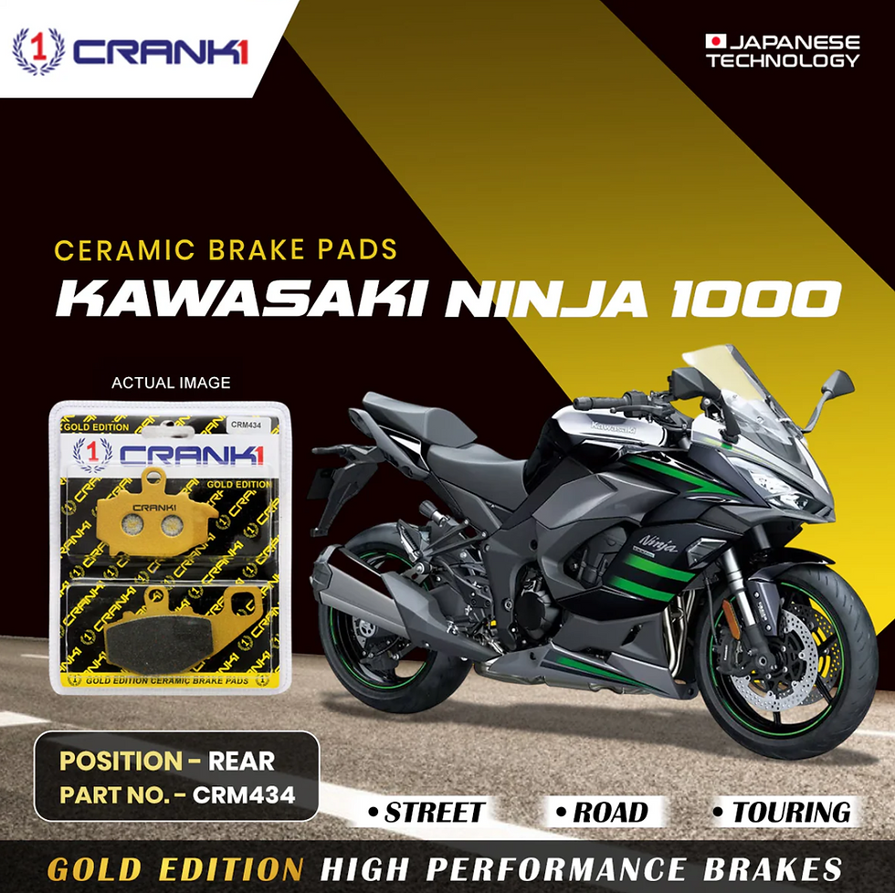 Thumbnail: CRANK1 Ceramic Brake Pads - Kawasaki Ninja 1000
