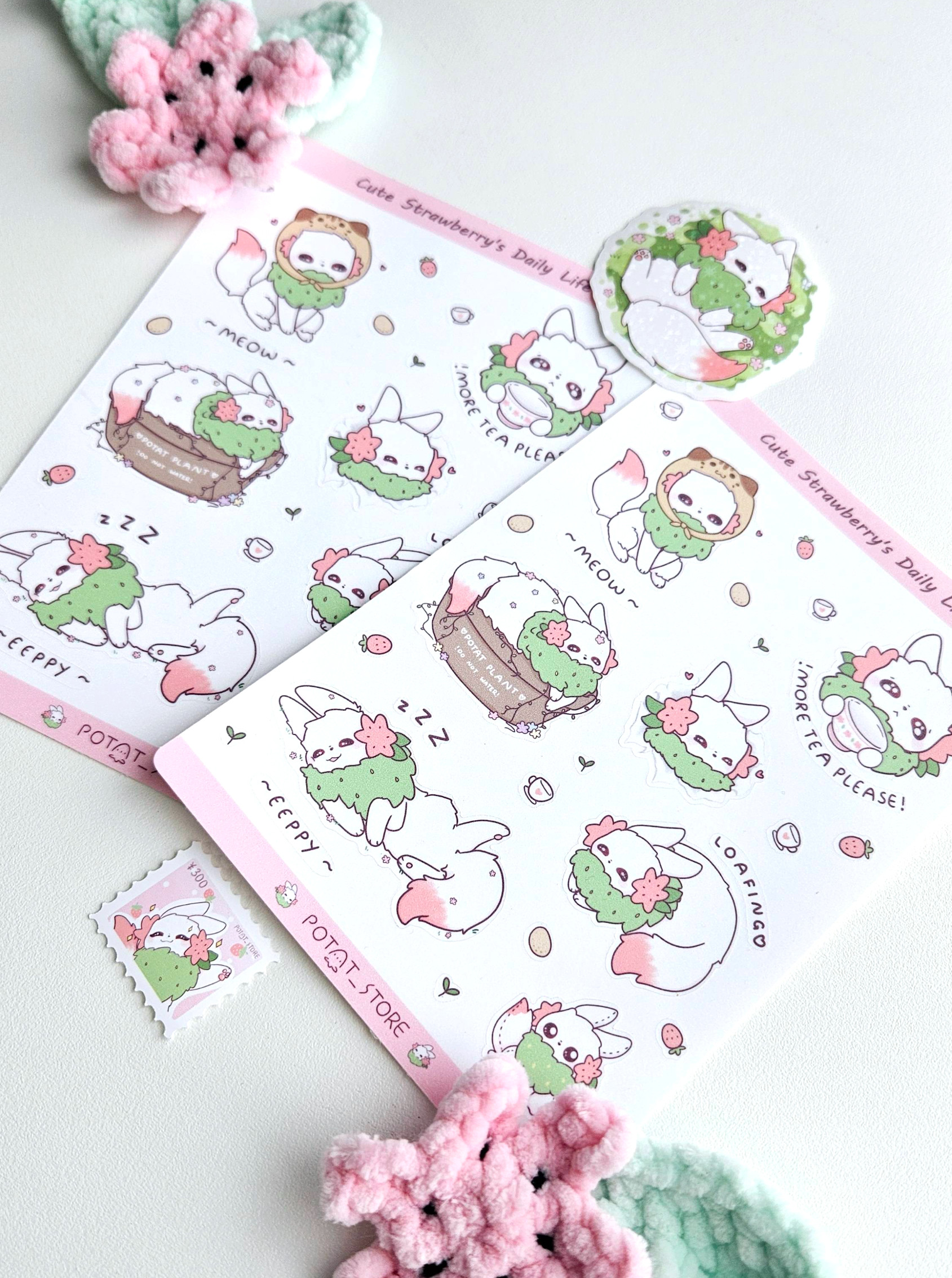 Strawberry Sticker Sheet