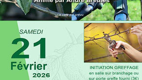 Atelier greffage le samedi 21 février.