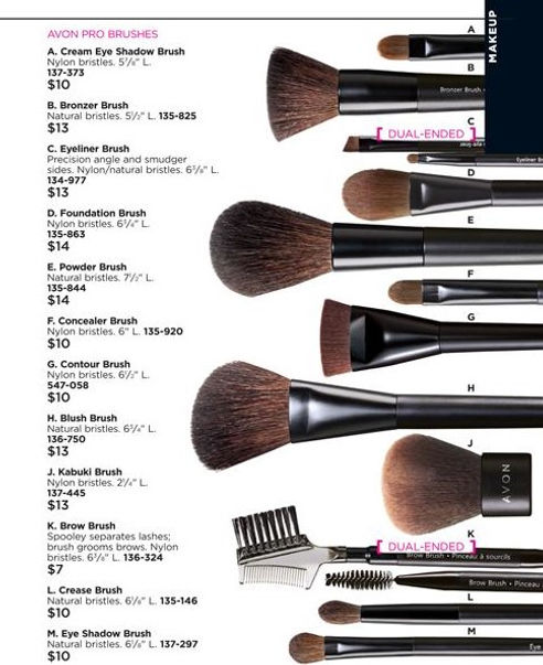 Avon Beauty Guide Series 2 Makeup Brushes 101