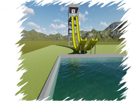 toboagua free fall duas pistas