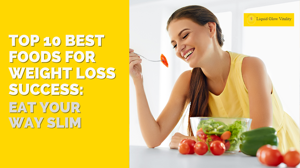 Best foods for weight loss success highlighted with fresh vegetables and salad, promoting healthy eating and nutrient‑rich choices.