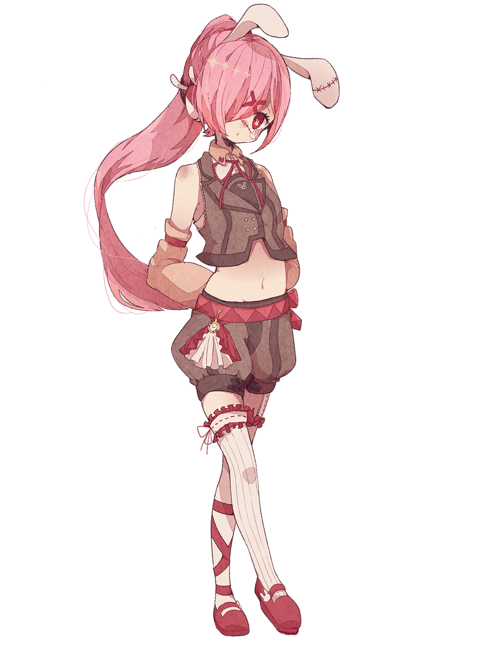 傷音ウサ(絵：くるくる数字)