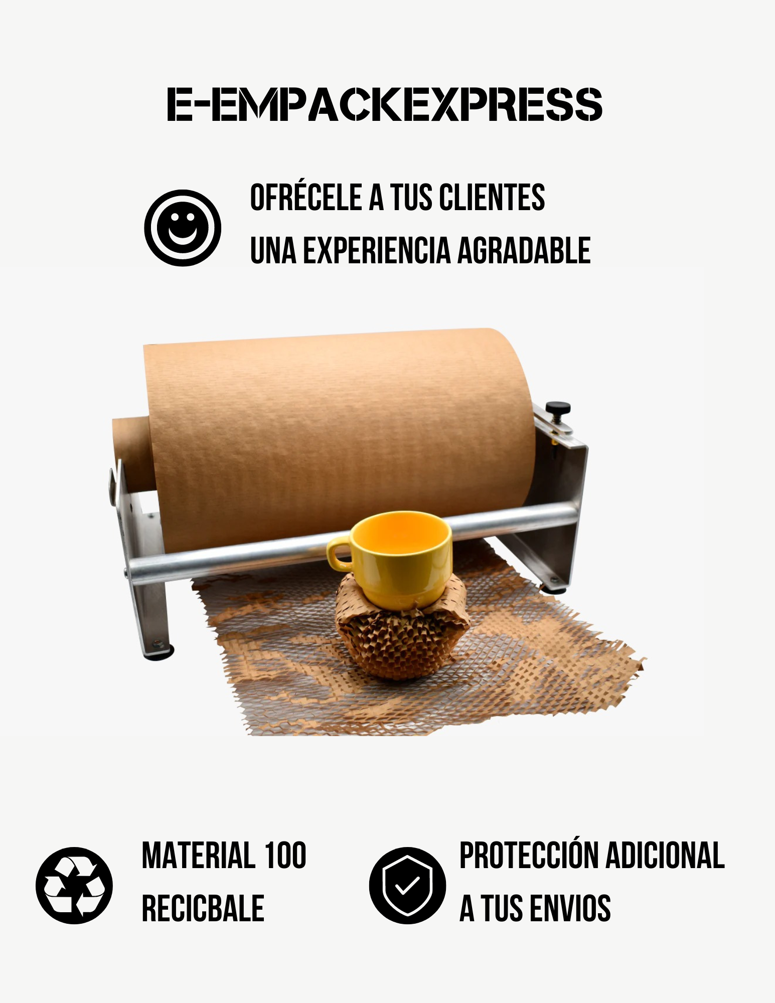 Rollo de envoltura ecológica kraft (Excel wrap)