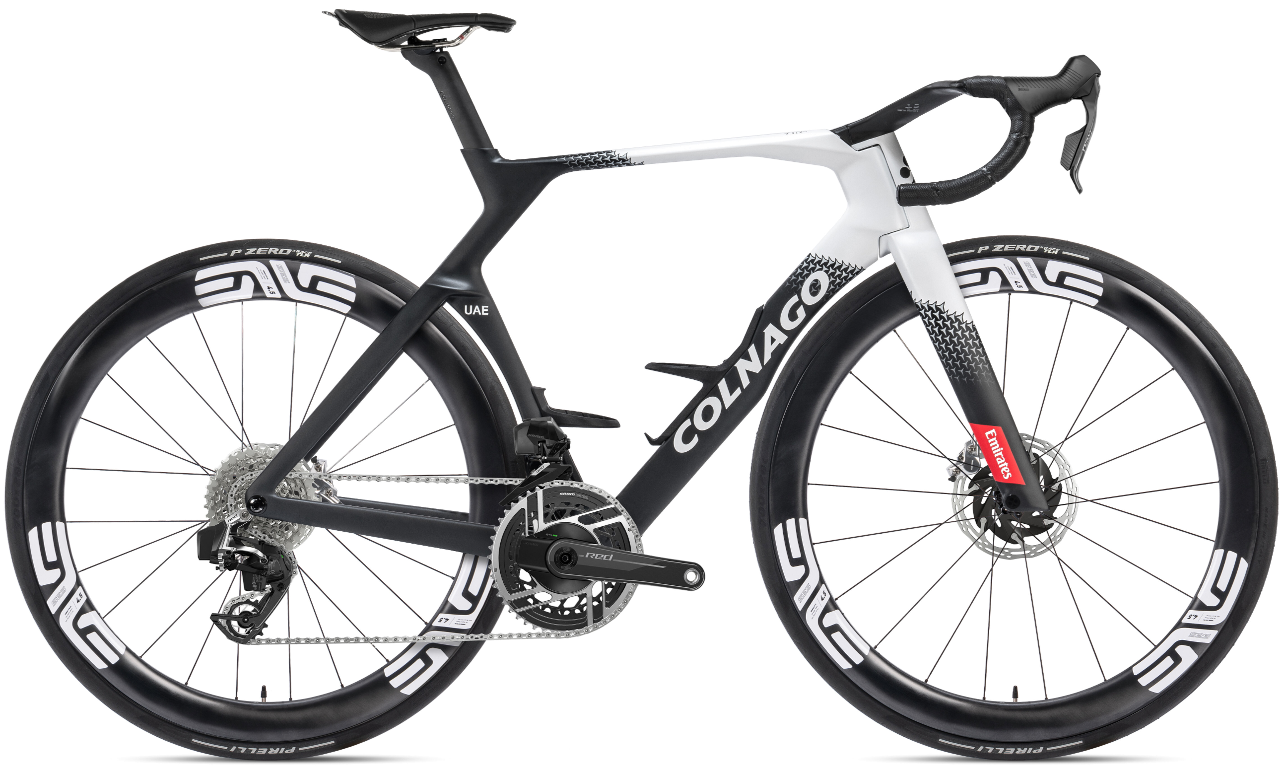 Colnago Y1RS, UAE, Dura Ace Di2, side view