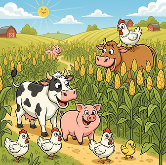 farm animals going through a corn maze.jpg