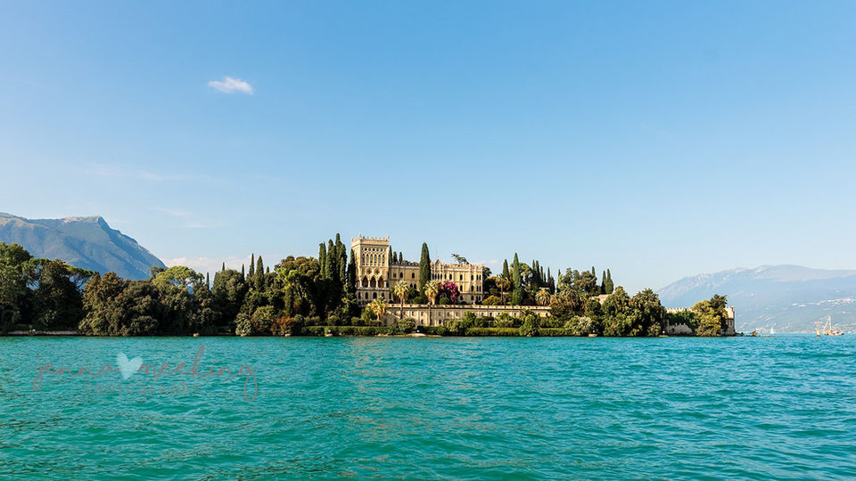 A view of Isola Del Garda,
on Lake Garda. Image by Jenna Meeking Photography