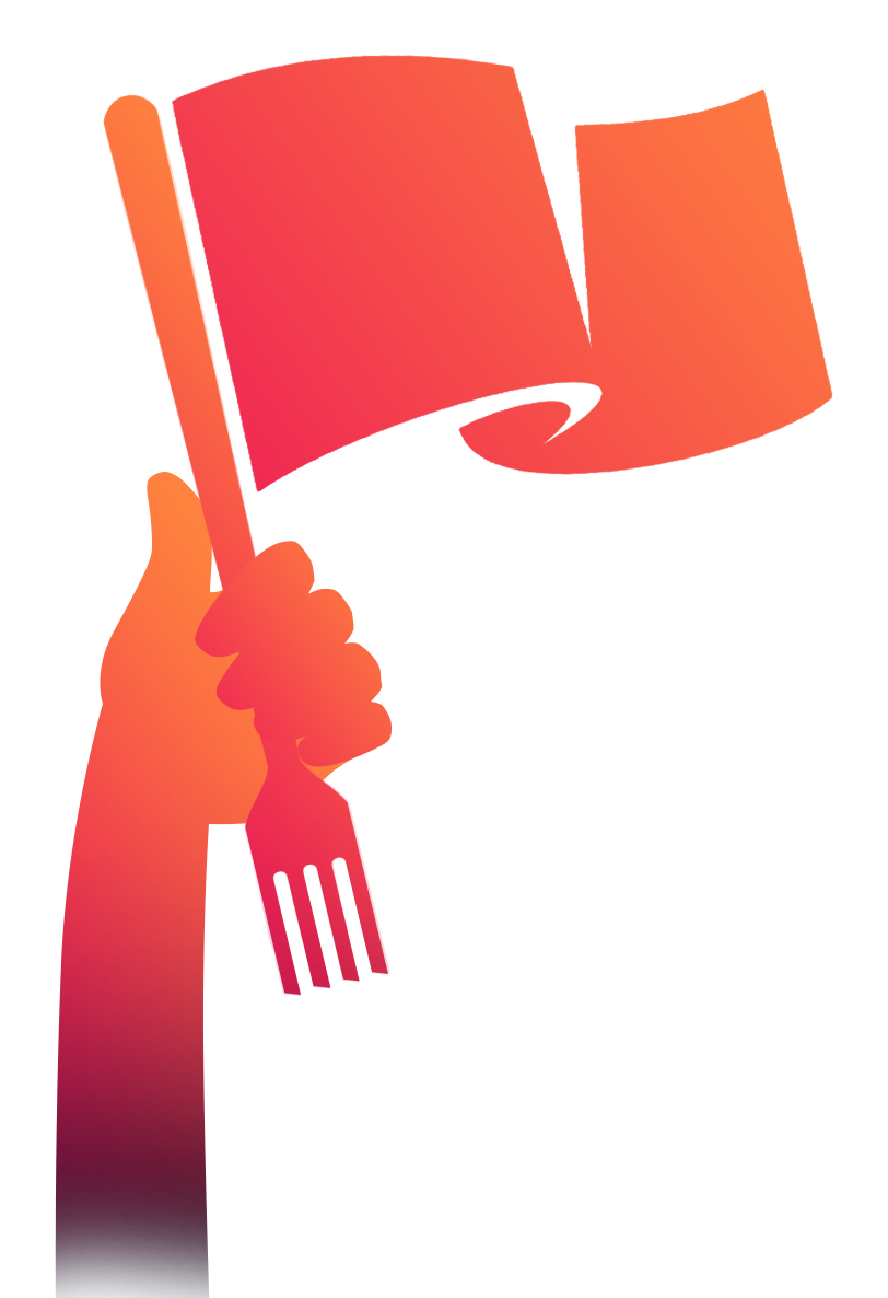 Captain For Restaurants Flag Logo