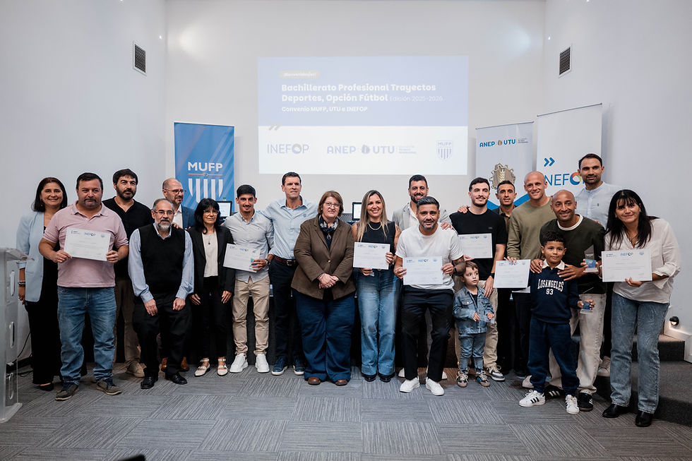 INEFOP, UTU y MUFP presentaron la cuarta edición del Bachillerato Profesional en Deporte y entregaron certificados