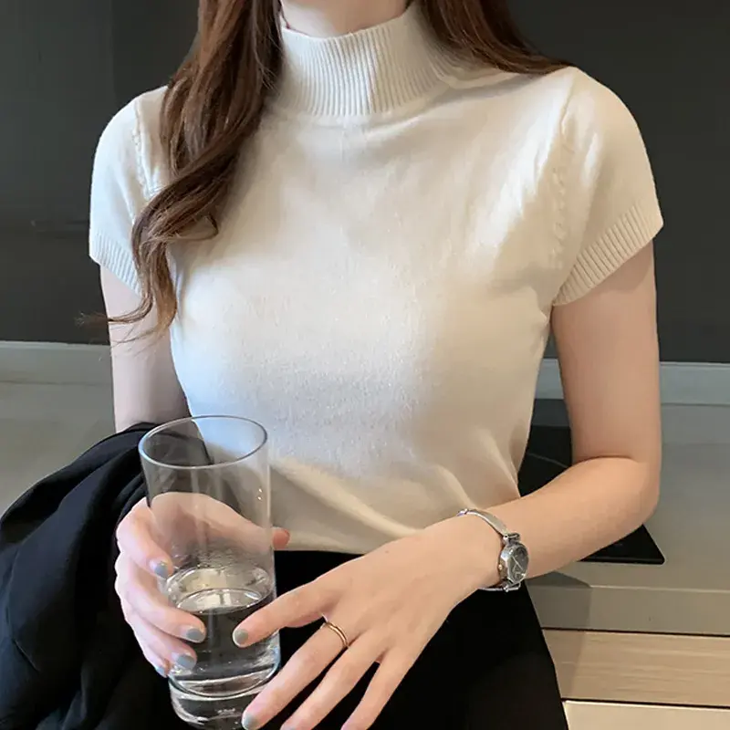 Miniatura: Blusa Feminina Gola Alta Slim