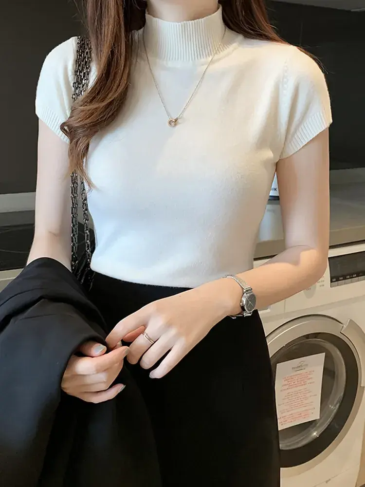Miniatura: Blusa Feminina Gola Alta Slim