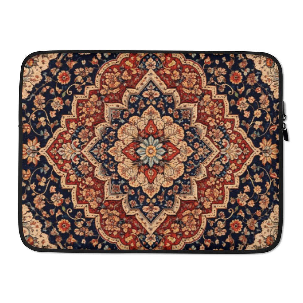 Thumbnail: Persian Carpet Laptop Sleeve, Laptop Case 13” 15” Vintage Persian Rug Design