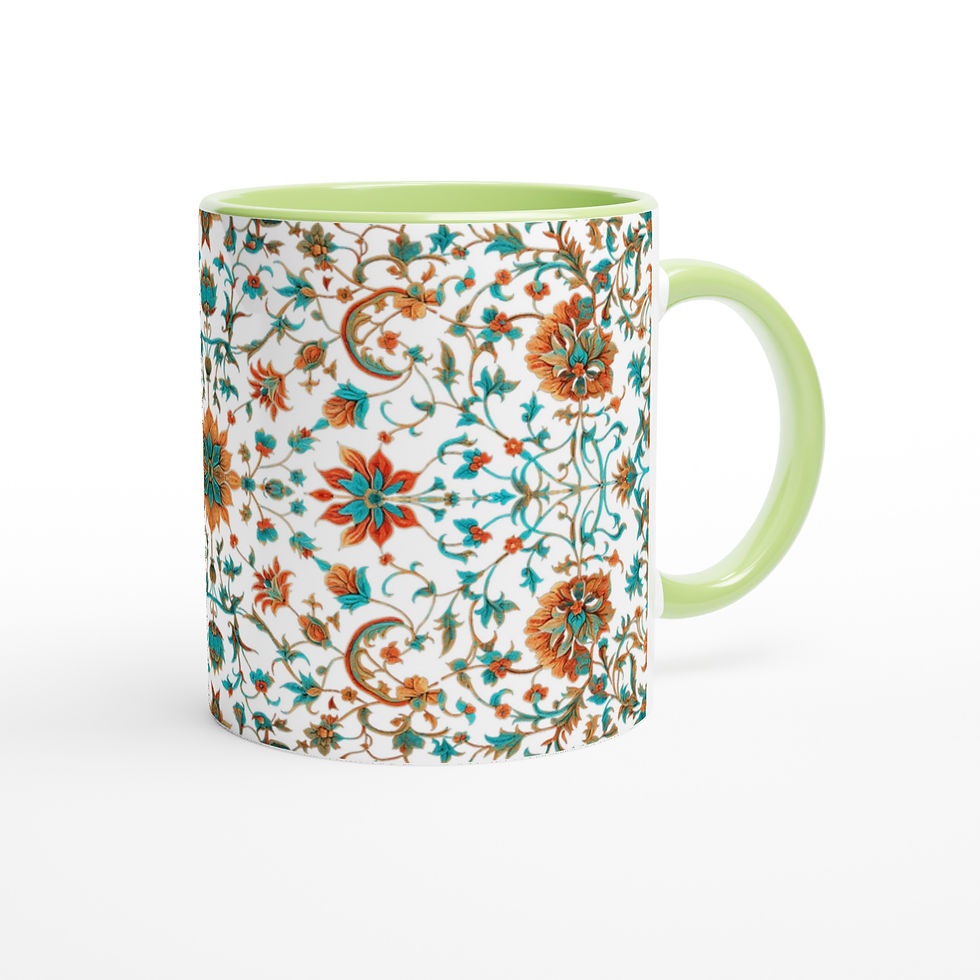 Thumbnail: Persian Art 11oz Mug | 11oz Ceramic Mug with Color Inside - 4 Colours