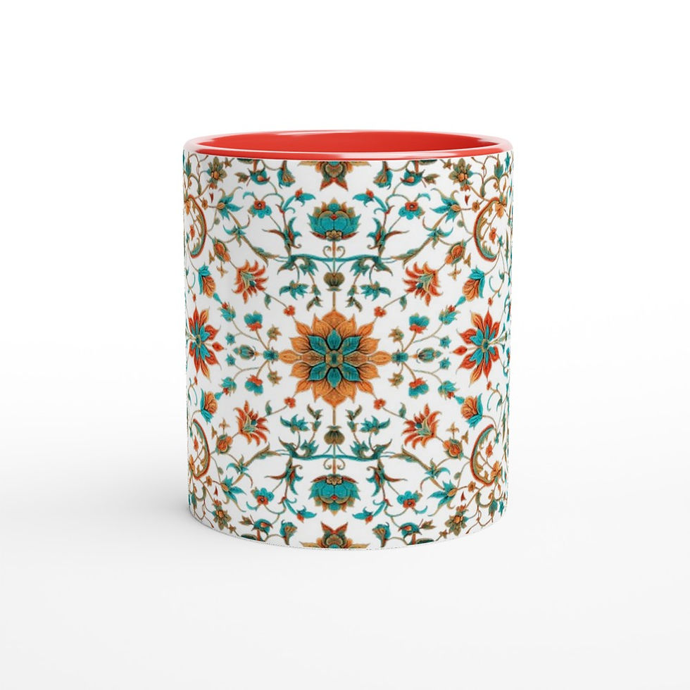 Thumbnail: Persian Art 11oz Mug | 11oz Ceramic Mug with Color Inside - 4 Colours