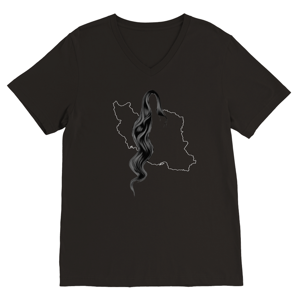 Thumbnail: Women Iran Freedom | Premium Unisex V-Neck T-shirt