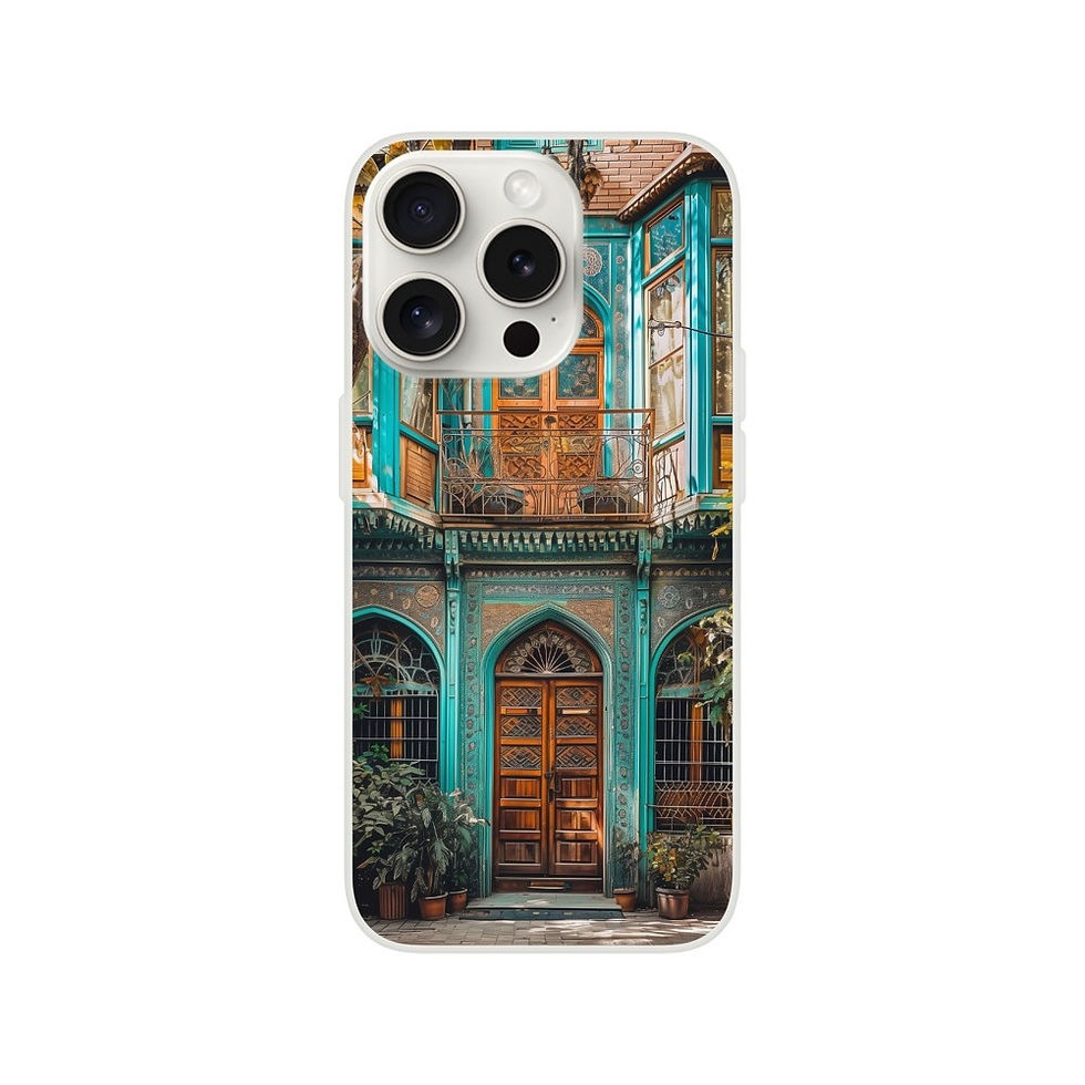 Thumbnail: Vintage Architecture Phone Case, Old Building Design 1 (Flexi Case)