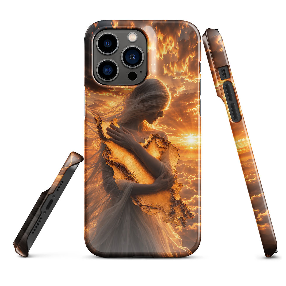 Thumbnail: Ethereal Embrace of the Golden Map of Iran iPhone Case