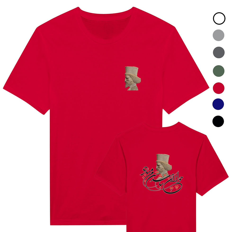 Thumbnail: Cyrus the Great | Classic Unisex T-shirt | Front + Back Print  طرح کوروش بزرگ