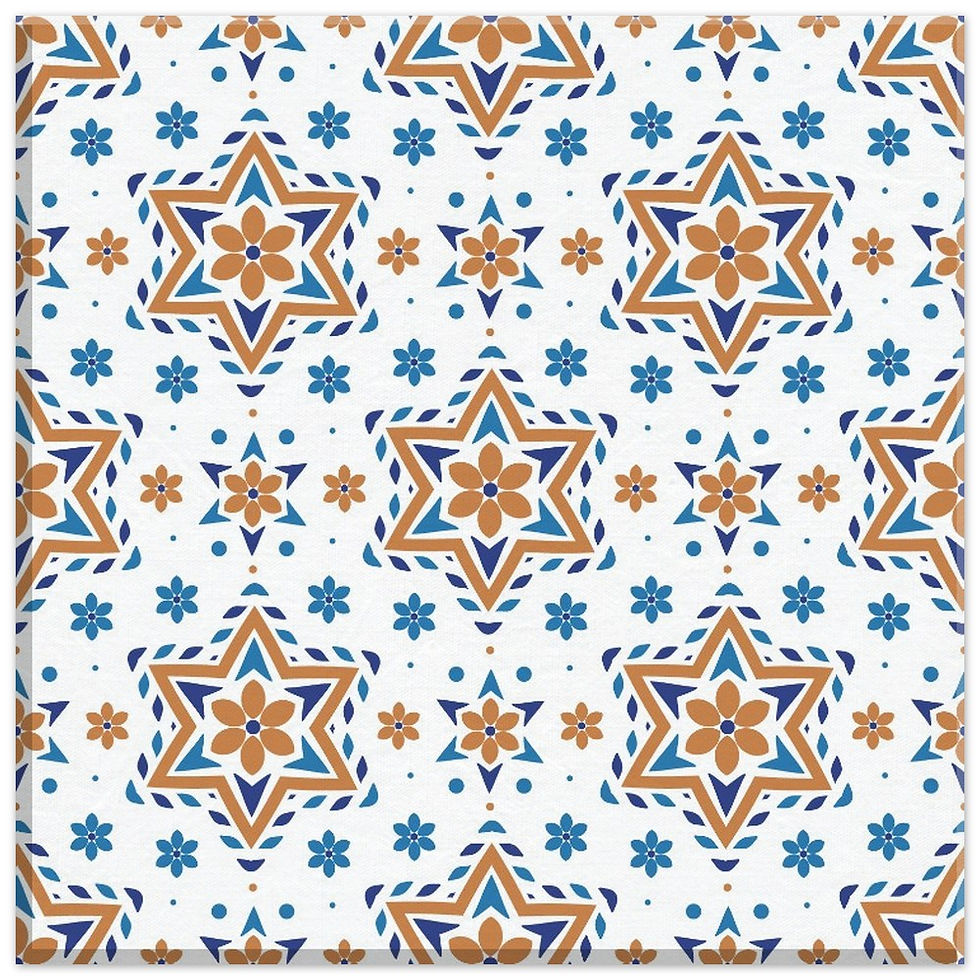 Thumbnail: Traditional Persian Tile Style Canvas