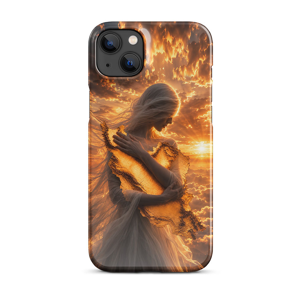 Thumbnail: Ethereal Embrace of the Golden Map of Iran iPhone Case