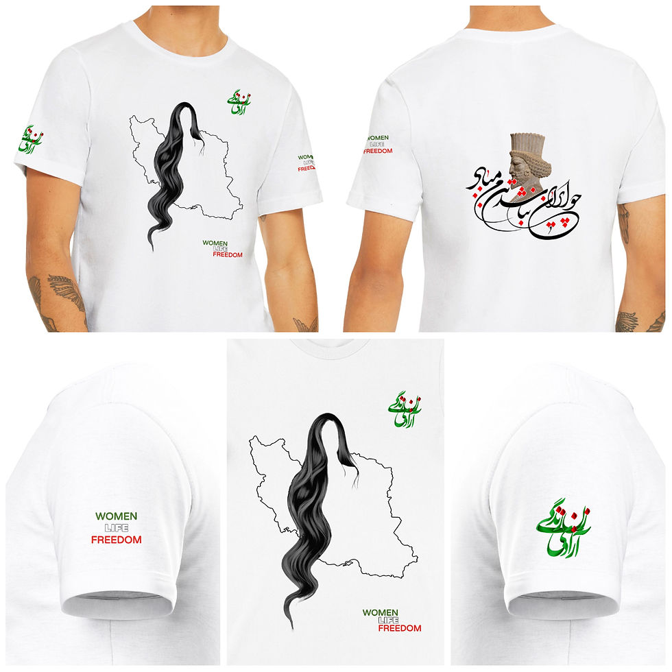 Thumbnail: Premium Unisex Crewneck T-shirt I Printed on Back & Front & both sleeves