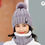 Thumbnail: Knitted Plush Beanie Hat with Neck Gaiter Scarf