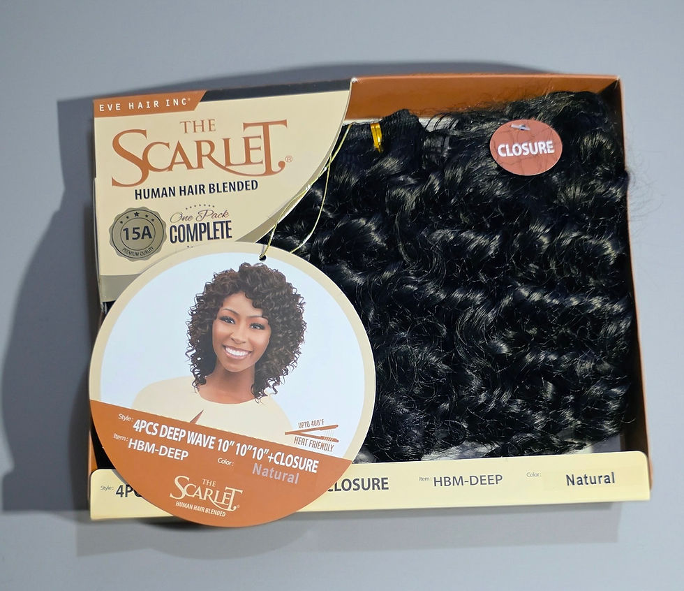 Thumbnail: 4PCS - Human Hair Blended One Pack Complete
