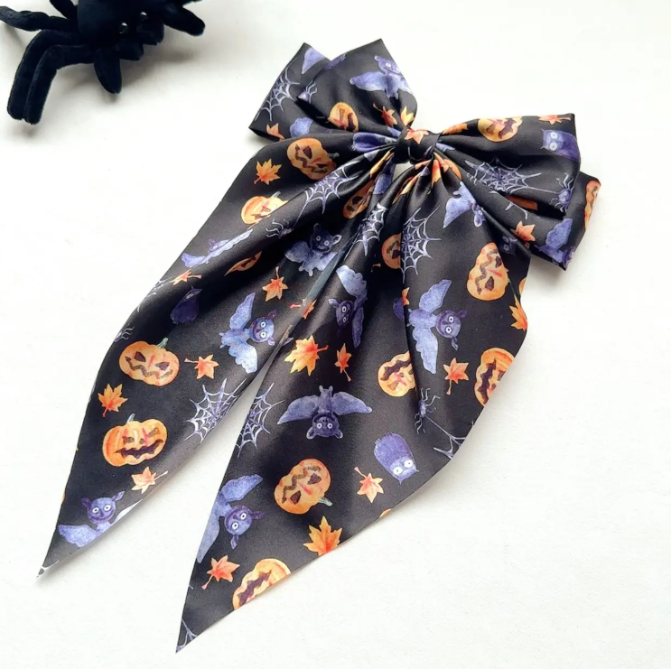 Thumbnail: HairBows - Halloween Satin Ribbon