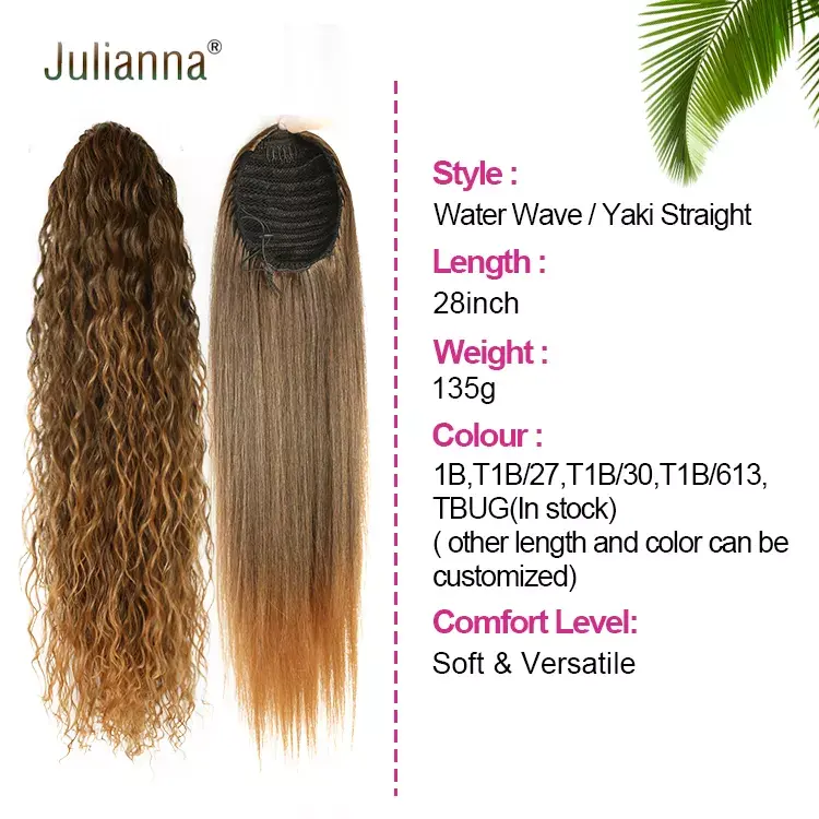 Ponytail - Julianna Water Wave - Drawstring