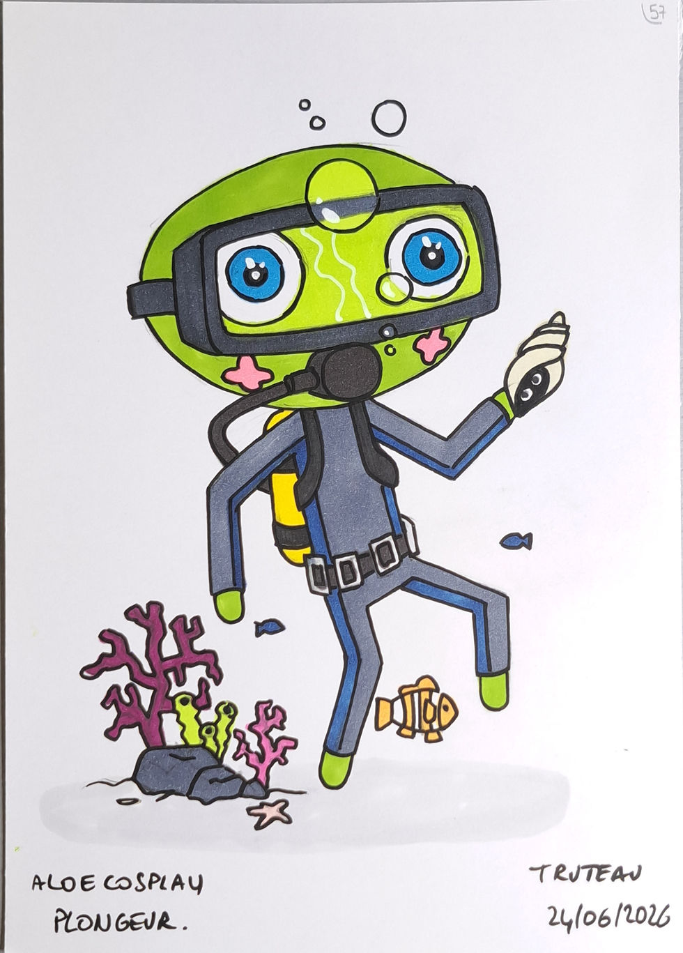 Dessin original Aloe Cosplay
