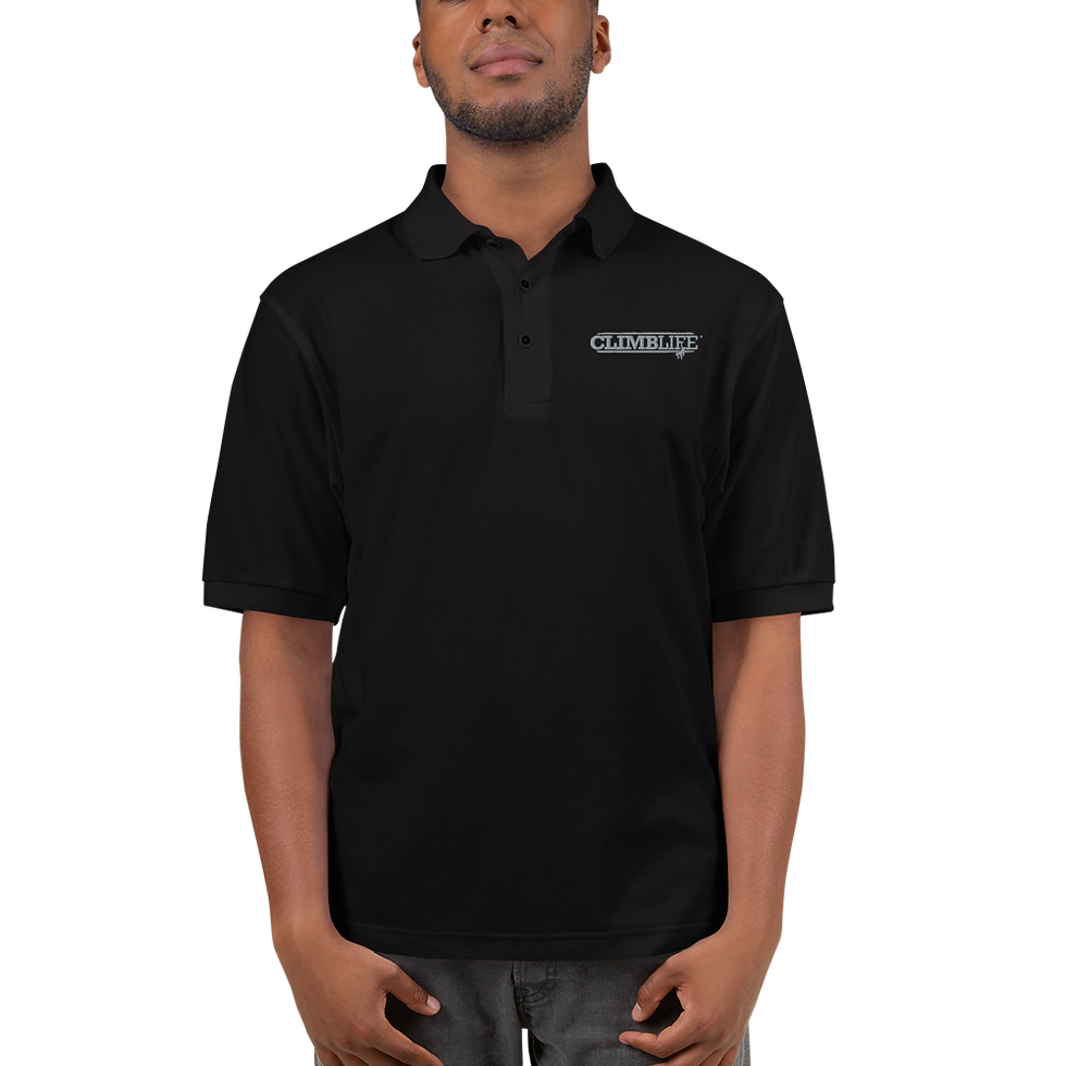 Thumbnail: ClimbLife™ Branded Boulderer Men's Premium Polo