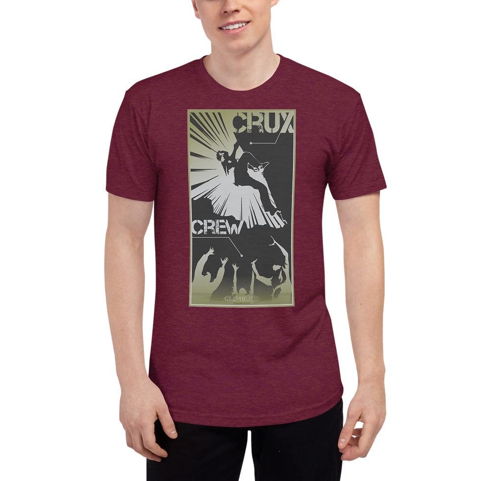 Thumbnail: ClimbLife™ CruxCrew Unisex Tri-Blend Track Shirt