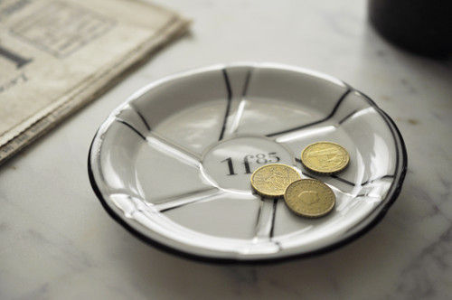 Thumbnail: Black and silver saucer