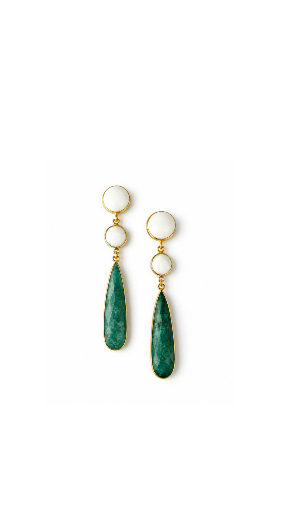 PENDIENTES ÁGATA ESMERALDA