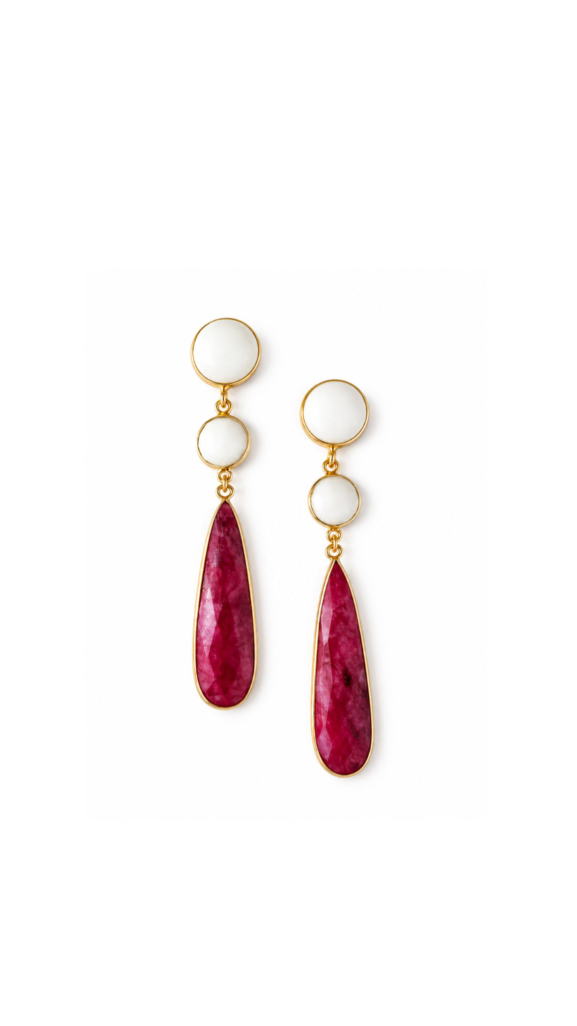 PENDIENTES ÁGATA RUBÍ