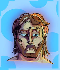 Postal Chrome Character - Digital Art