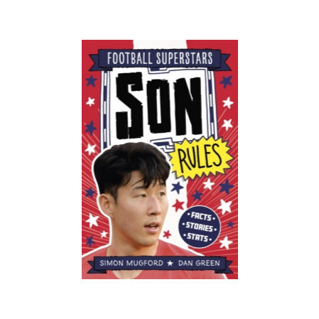 book cover has a headshot of Son against a red starry background