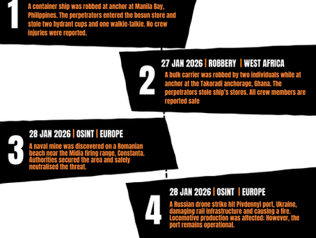 Maritime Security Report: 26 January -2 February 2026