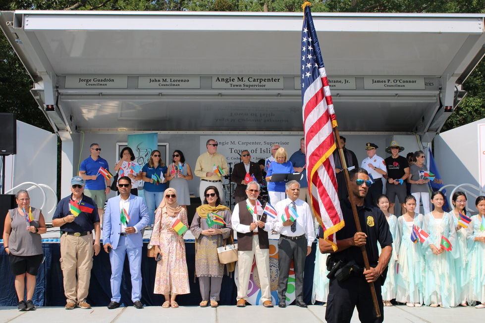 During the opening flag ceremony, flags from countries around the world were displayed with pride.