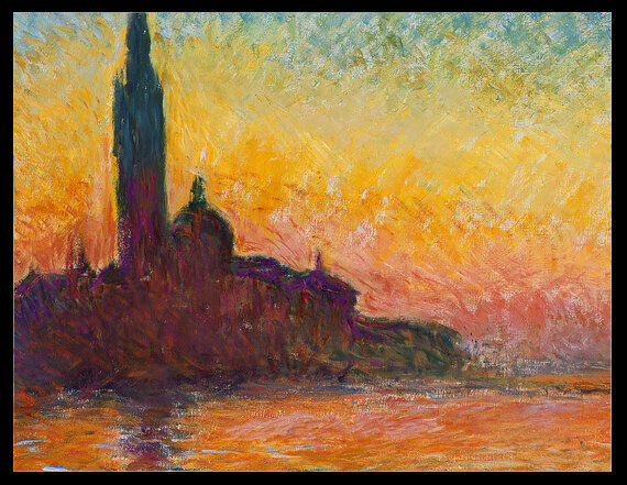 Workshop students will learn the proper techniques to paint Claude Monet’s legendary “San Giorgio Maggiore at Dusk.”