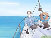на яхте в спокойном море