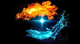 взаимодействие огня и воды