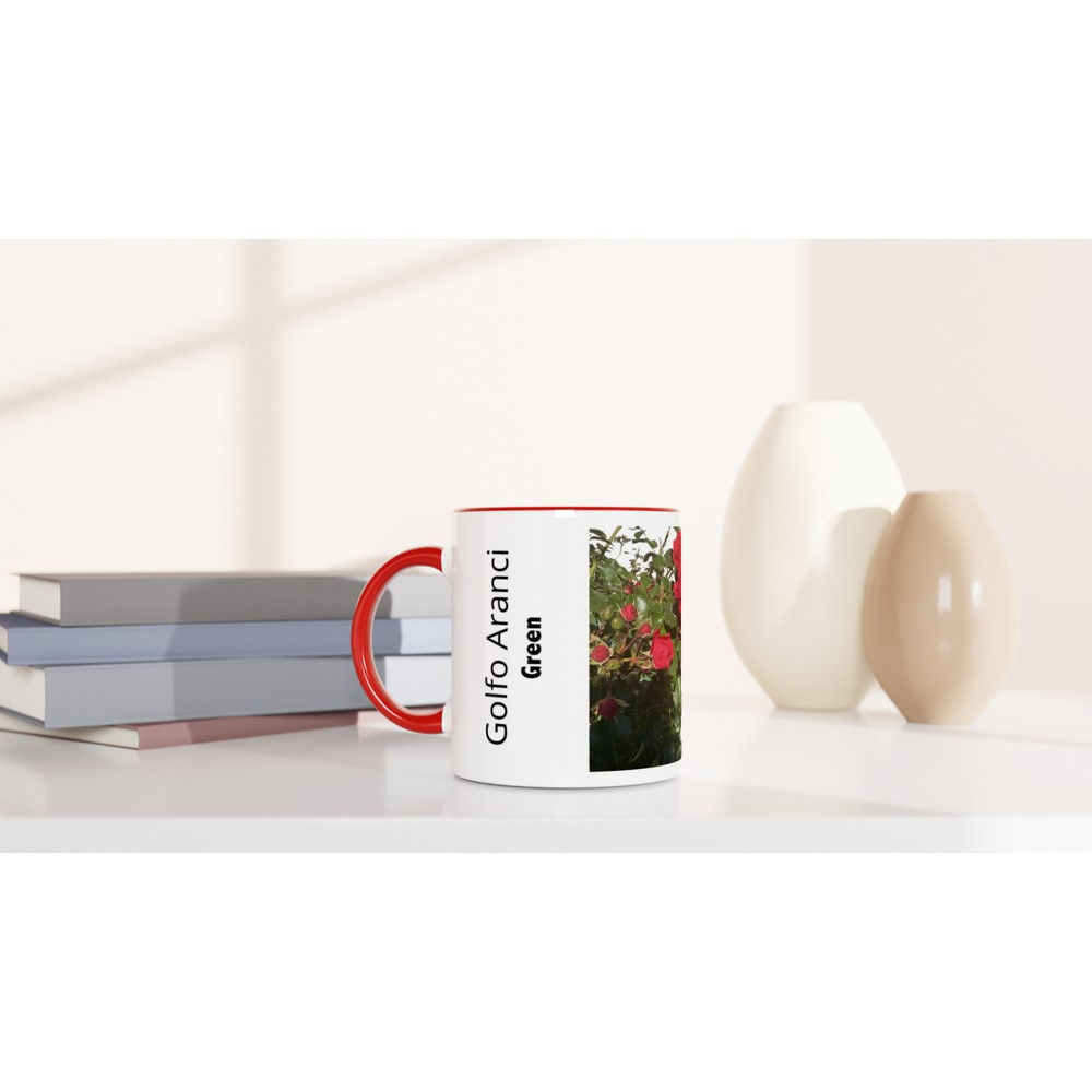 Ceramic Mug with Color Inside Tazza Mug Botanica -