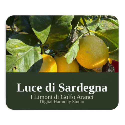 MDEIMAT Tappetino Mouse Rotondo Con Motivo Limone - Gomma Naturale Antiscivolo, 20x20 Cm, Impermeabile, Per Ufficio E Casa