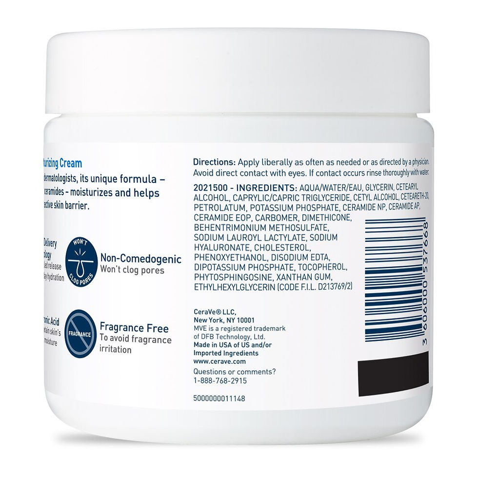 Thumbnail: CeraVe Moisturizing Cream, Body and Face Moisturizer, 16 OZ