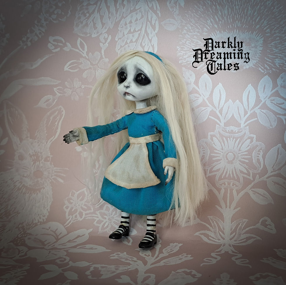Thumbnail: dollhouse artists ooak doll alice in wonderland