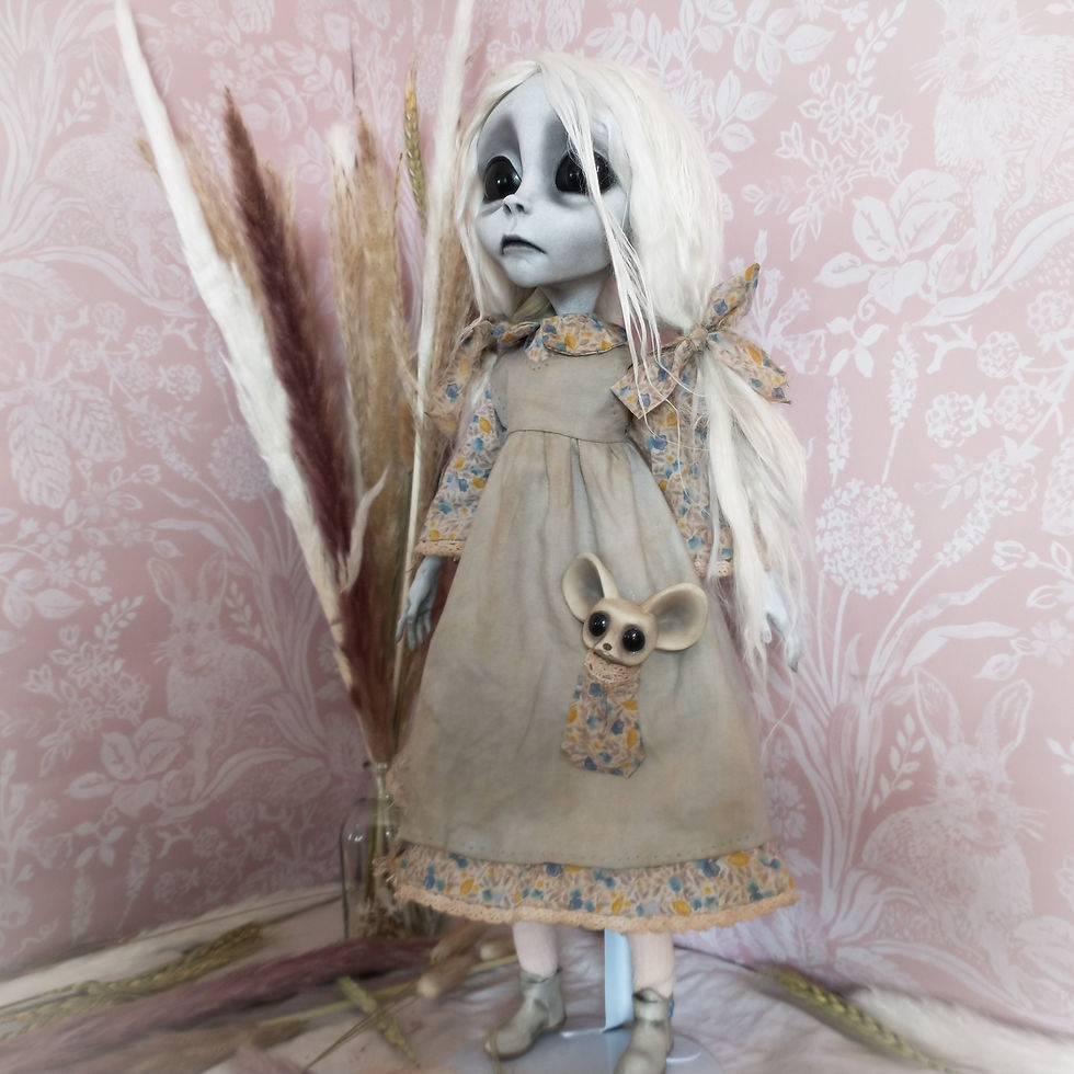 Thumbnail: halloween art doll ooak
